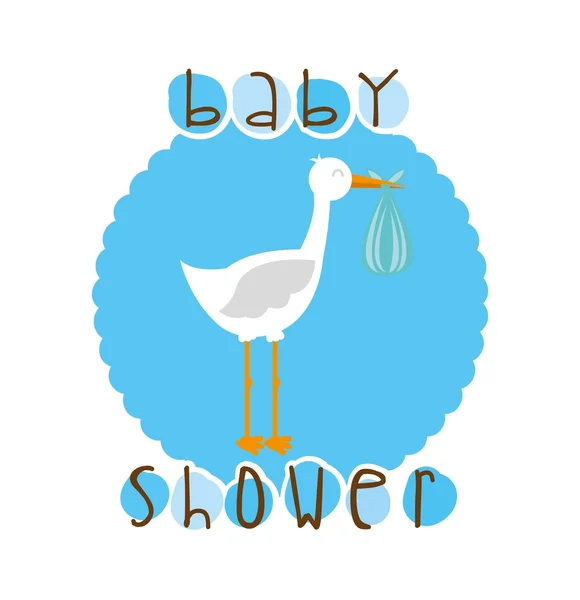 Baby shower design — Stock Vector