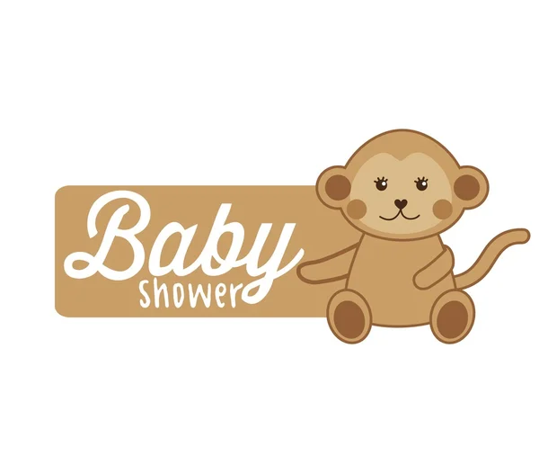 Baby douche ontwerp — Stockvector