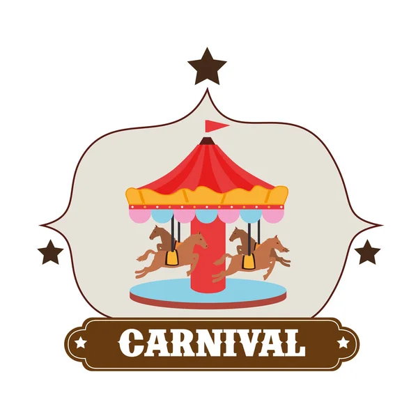 Carnaval de circo entretenimento — Vetor de Stock