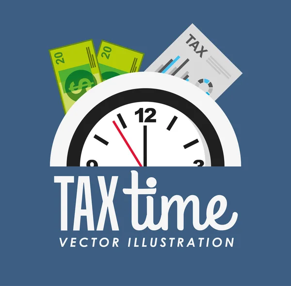 Conception du temps fiscal — Image vectorielle