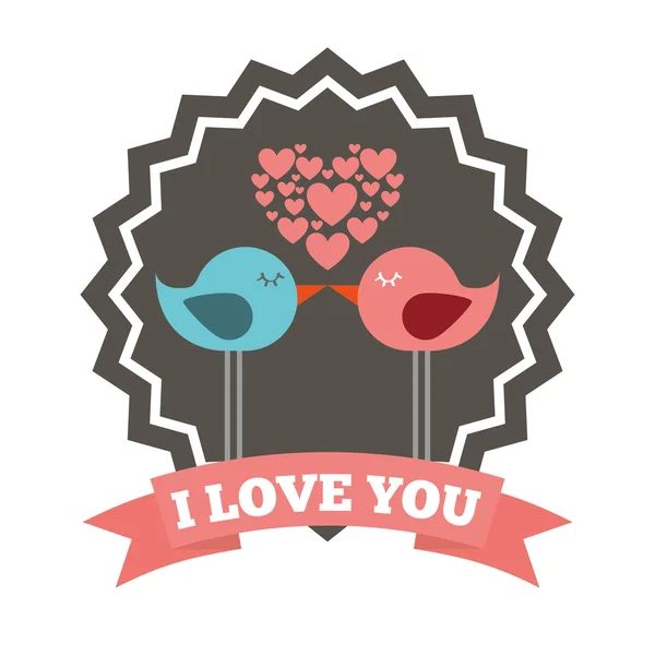 Diseño de tarjeta de amor — Vector de stock