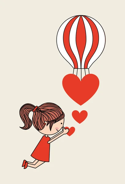 Diseño de tarjeta de amor — Vector de stock