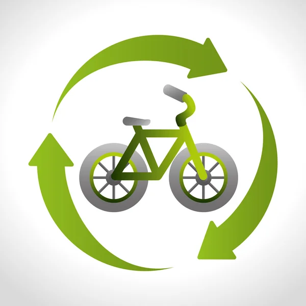 Transport vélo thème design — Image vectorielle
