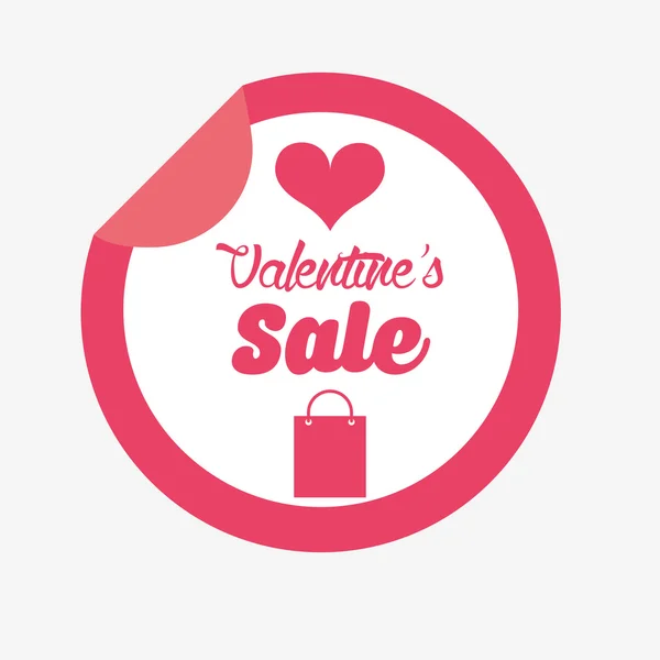 Valentinstag Verkaufsdesign — Stockvektor
