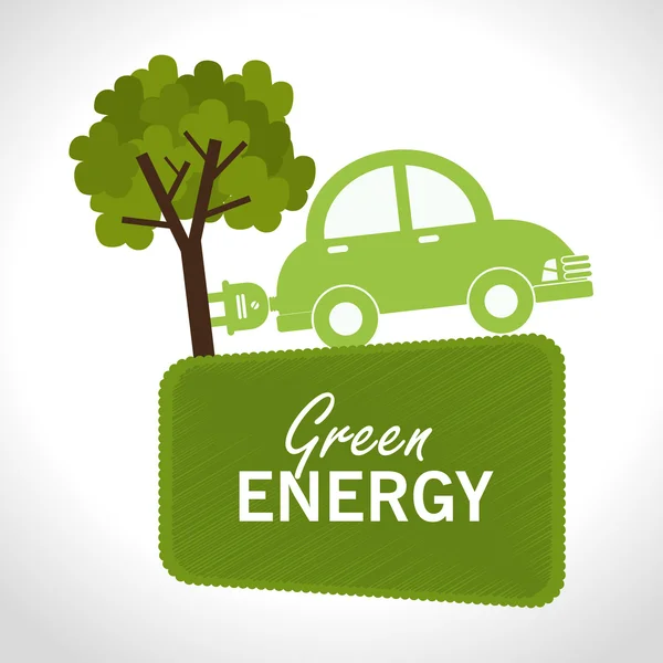Energía verde y ecología — Archivo Imágenes Vectoriales