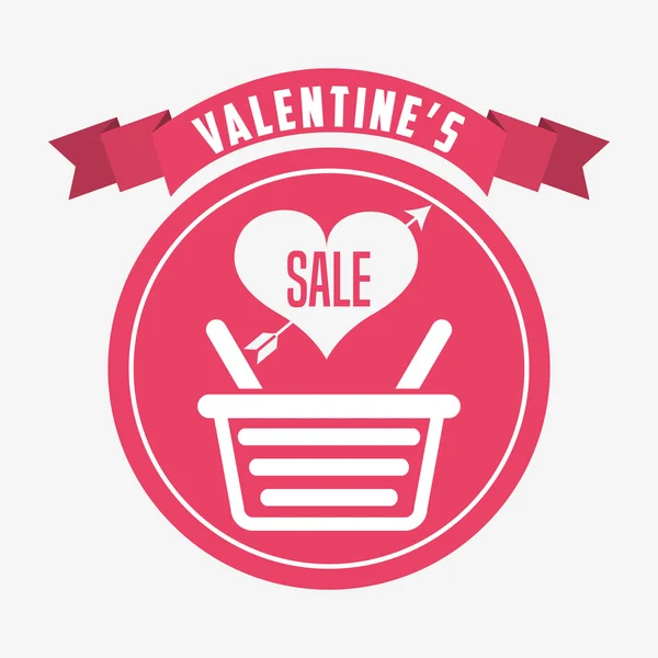 Valentines sale design — Stock Vector