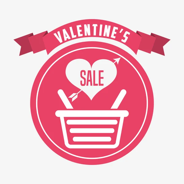 Conception de vente de valentines — Image vectorielle