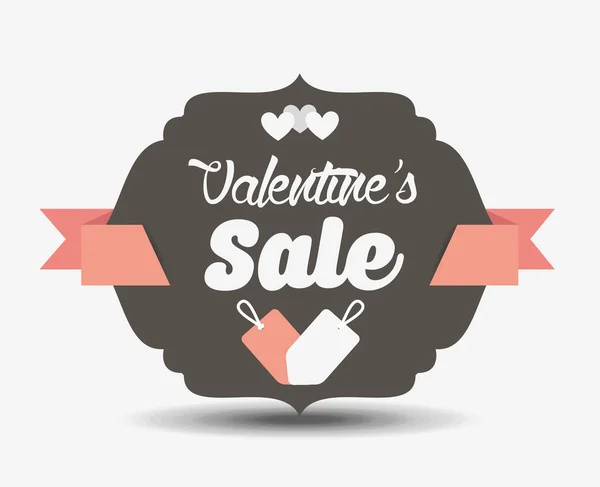 Valentines venta diseño — Vector de stock