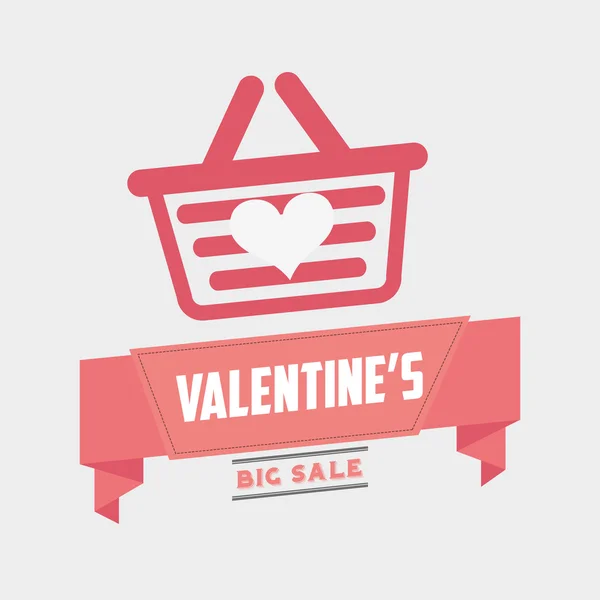 Projeto da venda dos valentines — Vetor de Stock