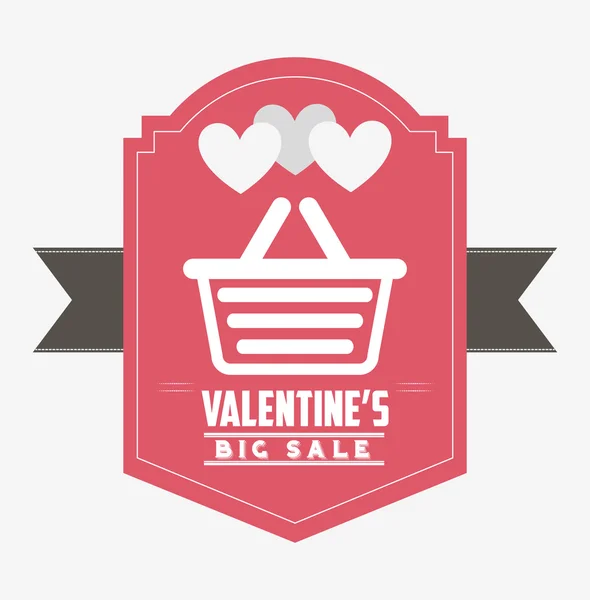 Projeto da venda dos valentines — Vetor de Stock