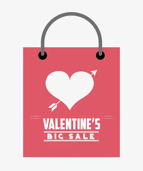 Valentines venta diseño — Vector de stock