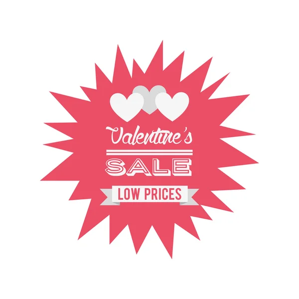 Conception de vente de valentines — Image vectorielle