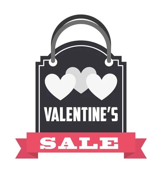 Valentines venta diseño — Vector de stock