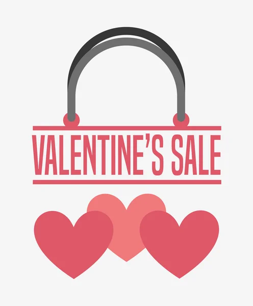 Valentines venta diseño — Vector de stock