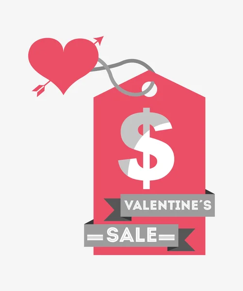 Conception de vente de valentines — Image vectorielle