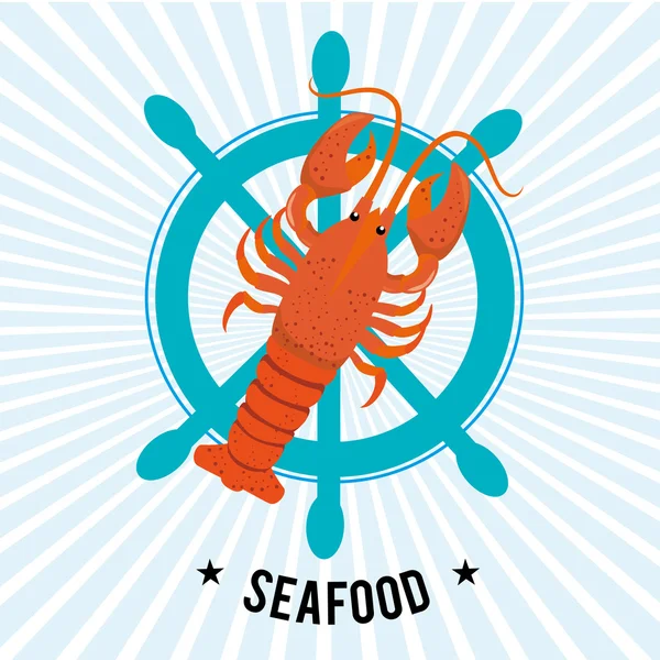 Moře potravin gastronomie — Stockový vektor