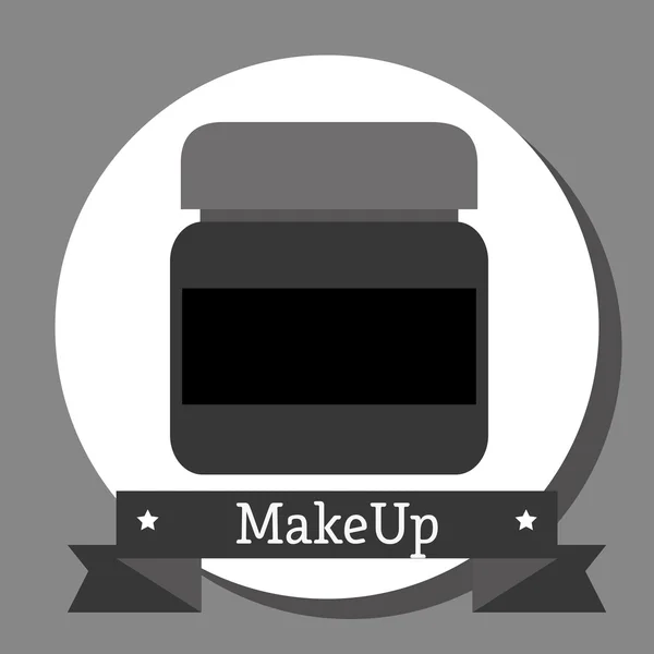 Make-up och womens kosmetika — Stock vektor