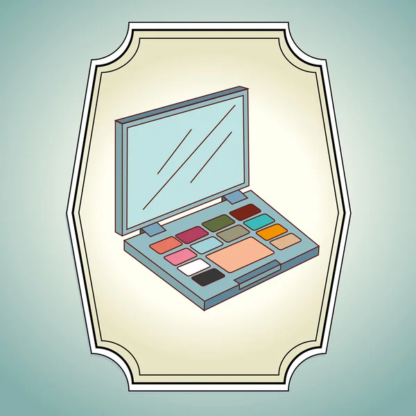 Kosmetika make-up a dámské — Stockový vektor