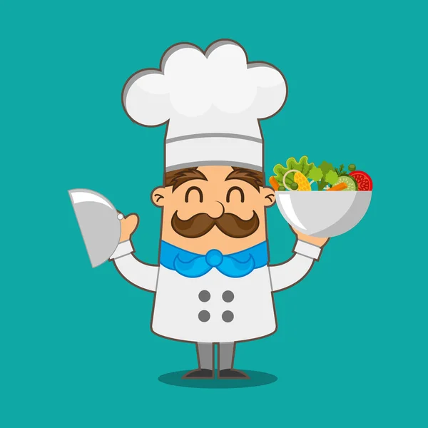 Personnes cuisine design — Image vectorielle