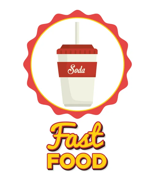 Delicious fast food — Stock Vector