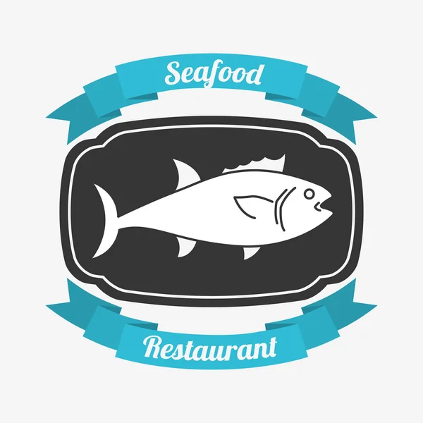 Diseño de alimentos de mar — Vector de stock