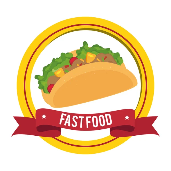 Delicious fast food — Stock Vector