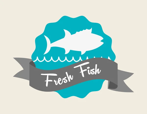 Diseño de alimentos de mar — Archivo Imágenes Vectoriales