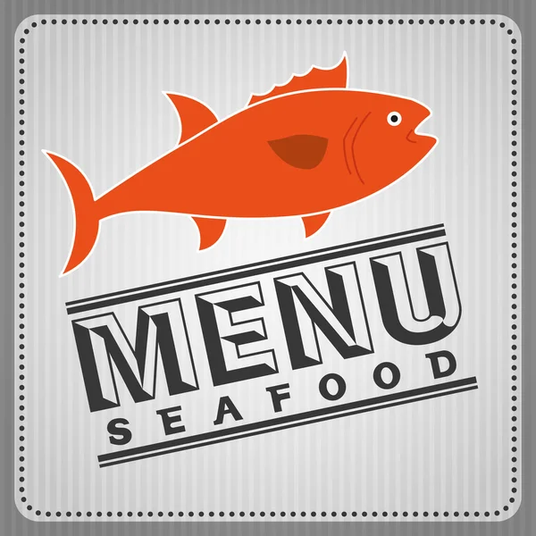 Diseño de alimentos de mar — Vector de stock