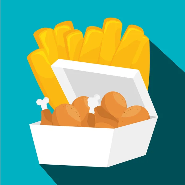 Heerlijk fastfood — Stockvector