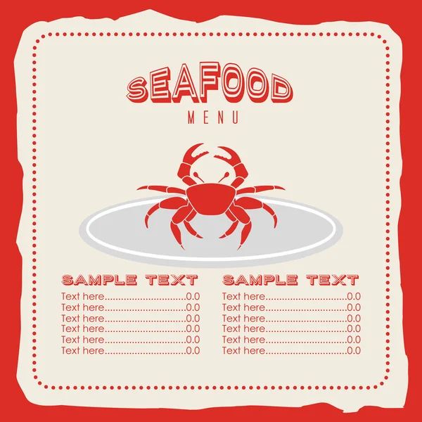 Sea food design — Stock Vector