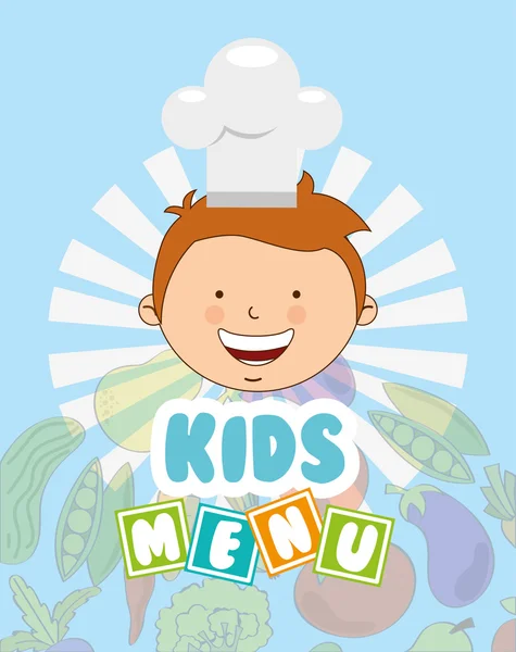 Kinderen menu ontwerp — Stockvector