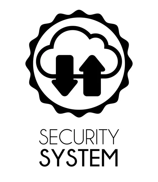 Sistema de seguridad y vigilancia — Vector de stock