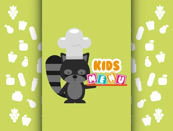 Kinderen menu ontwerp — Stockvector