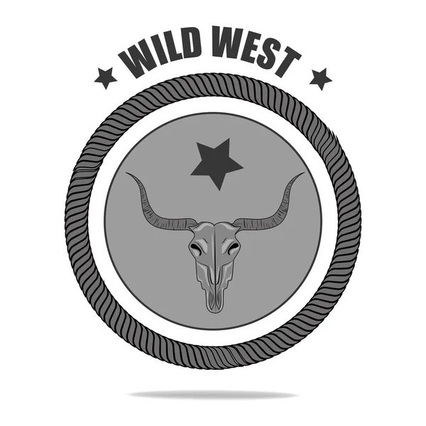 Cultura ocidental selvagem — Vetor de Stock