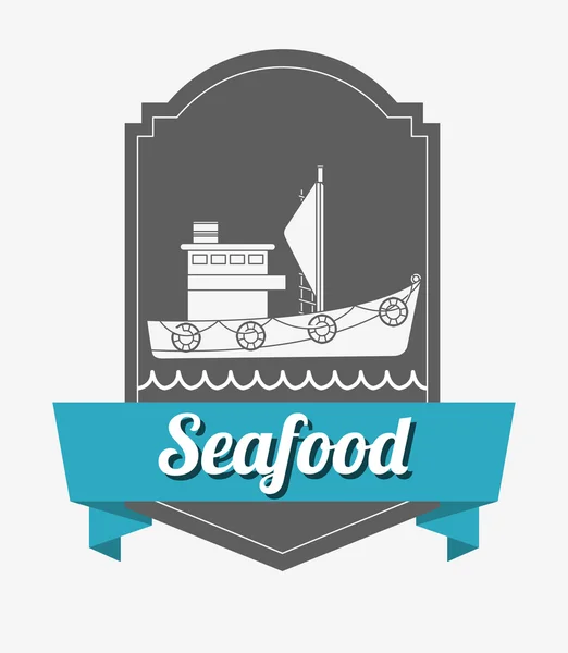 Havet mat utformning — Stock vektor