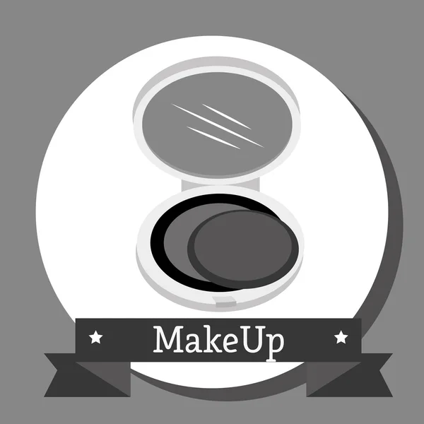 Make-up och womens kosmetika — Stock vektor