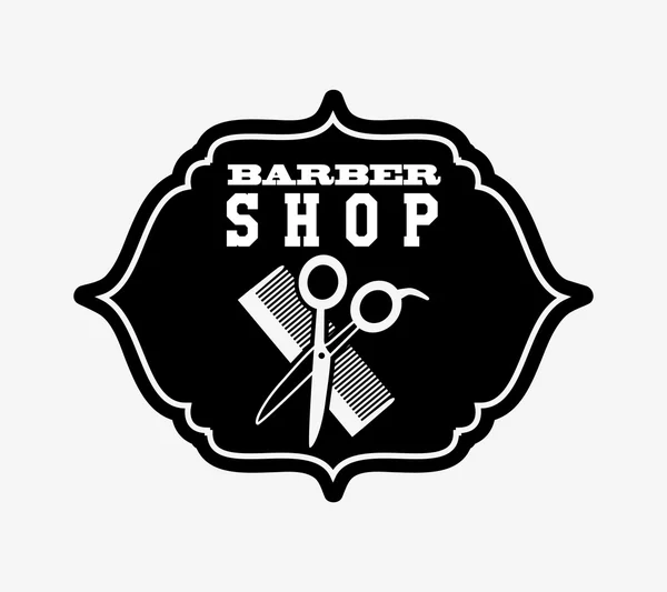 Design de barbearia — Vetor de Stock