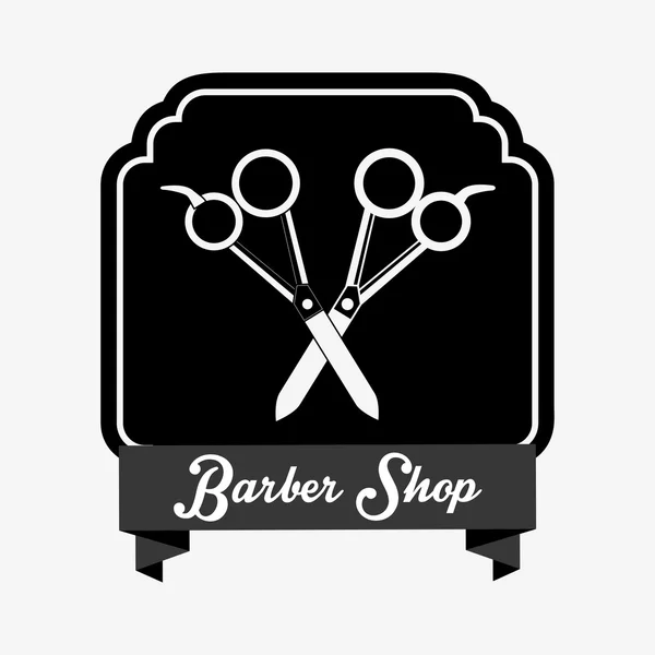 Barber shop design — Stock Vector