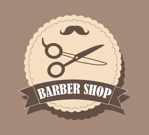 Design de barbearia — Vetor de Stock