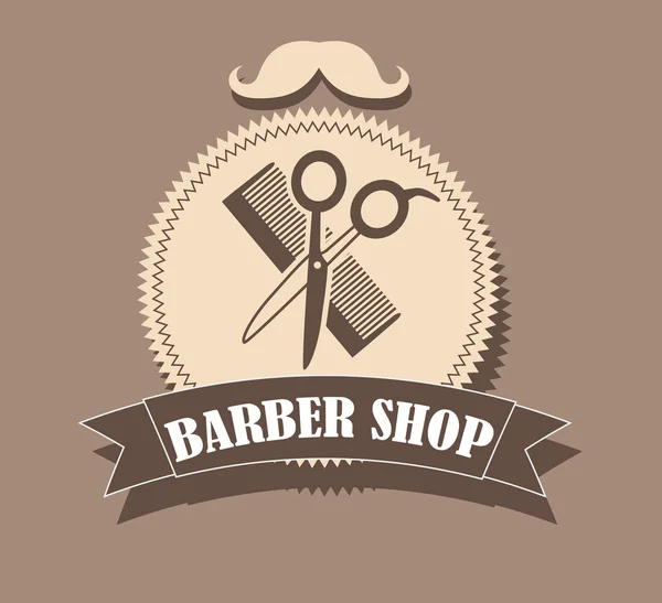 Design de barbearia — Vetor de Stock