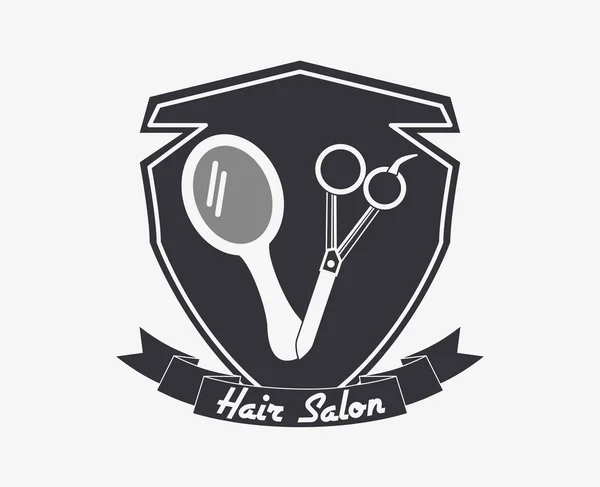 Conception de salon de coiffure — Image vectorielle