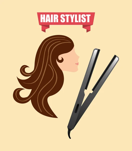 Hair salon design — Stock Vector