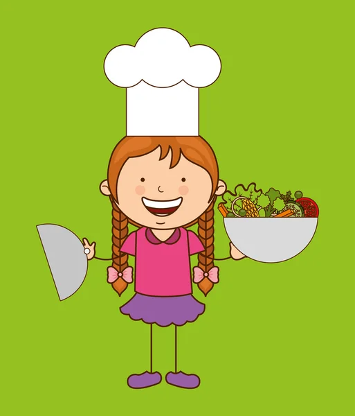 Diseño de cocina para niños — Vector de stock