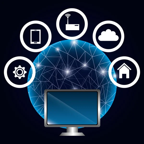 Technologie und elektronische Geräte — Stockvektor