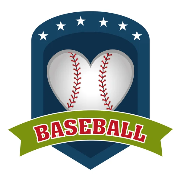 Jogo de beisebol esporte — Vetor de Stock