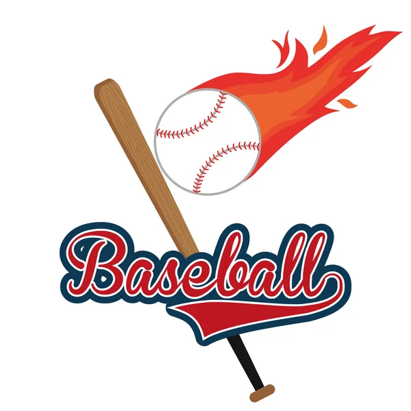 Baseball sport gam — Vettoriale Stock