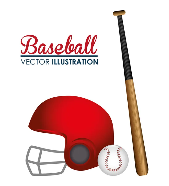 Baseball sport spel. — Stock vektor