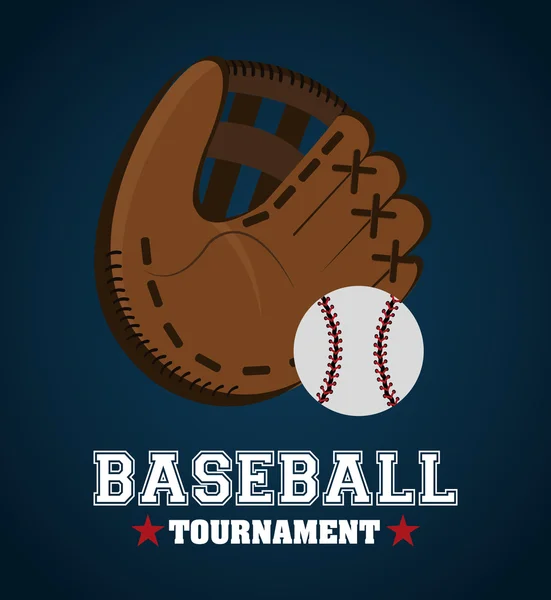 Baseball sport gam — Image vectorielle