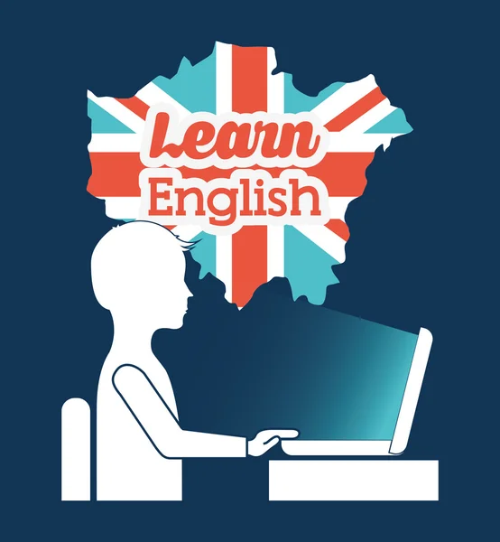 Apprendre le design anglais — Image vectorielle