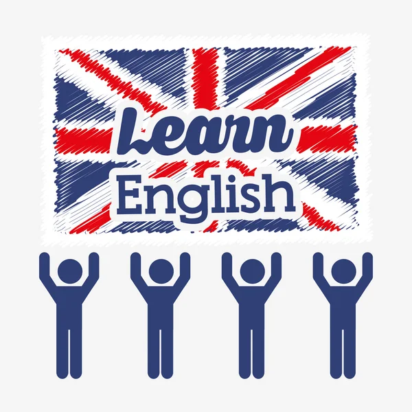 Apprendre le design anglais — Image vectorielle